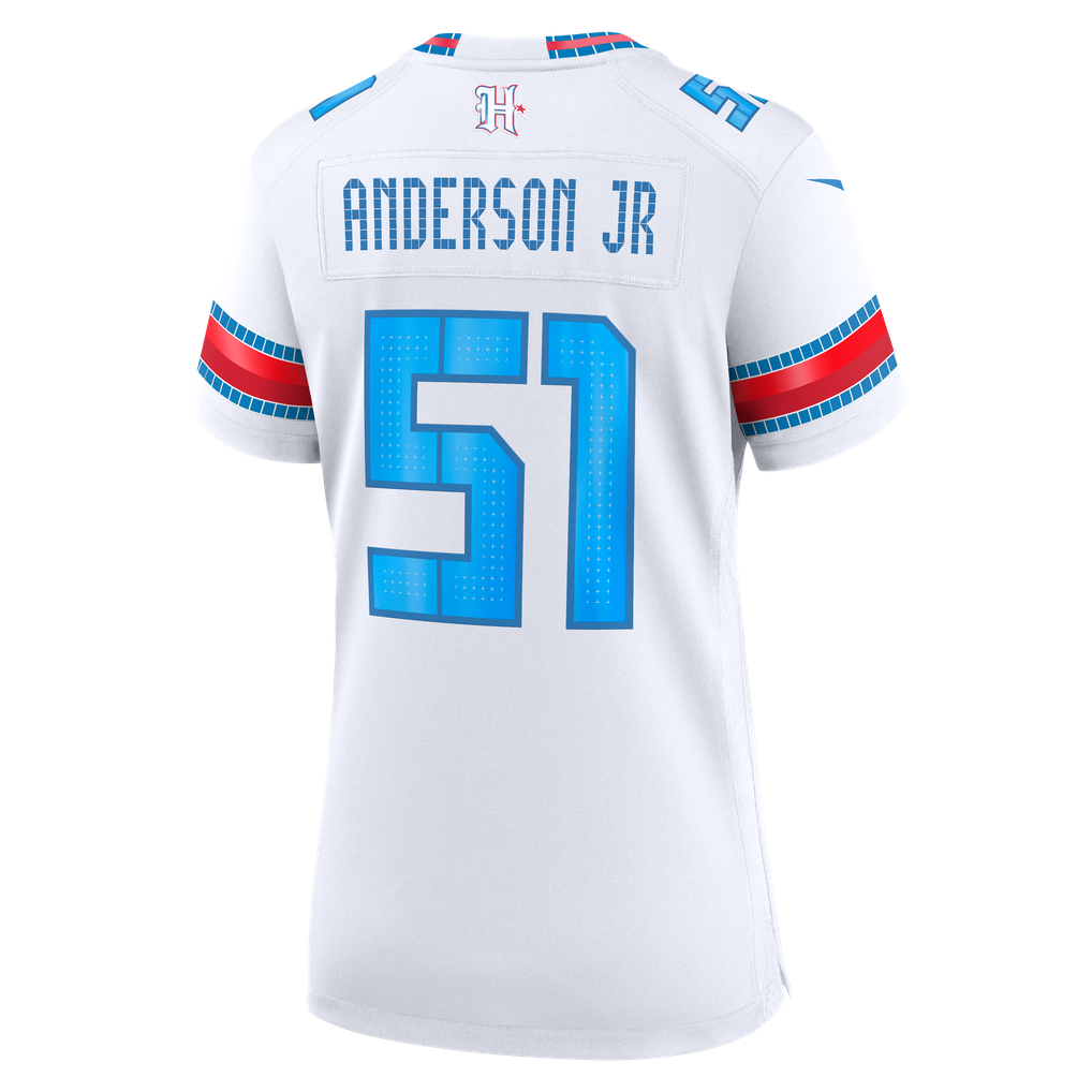 Women's Houston Texans Will Anderson Jr. White 2026 Rivalries Collection Game Jersey