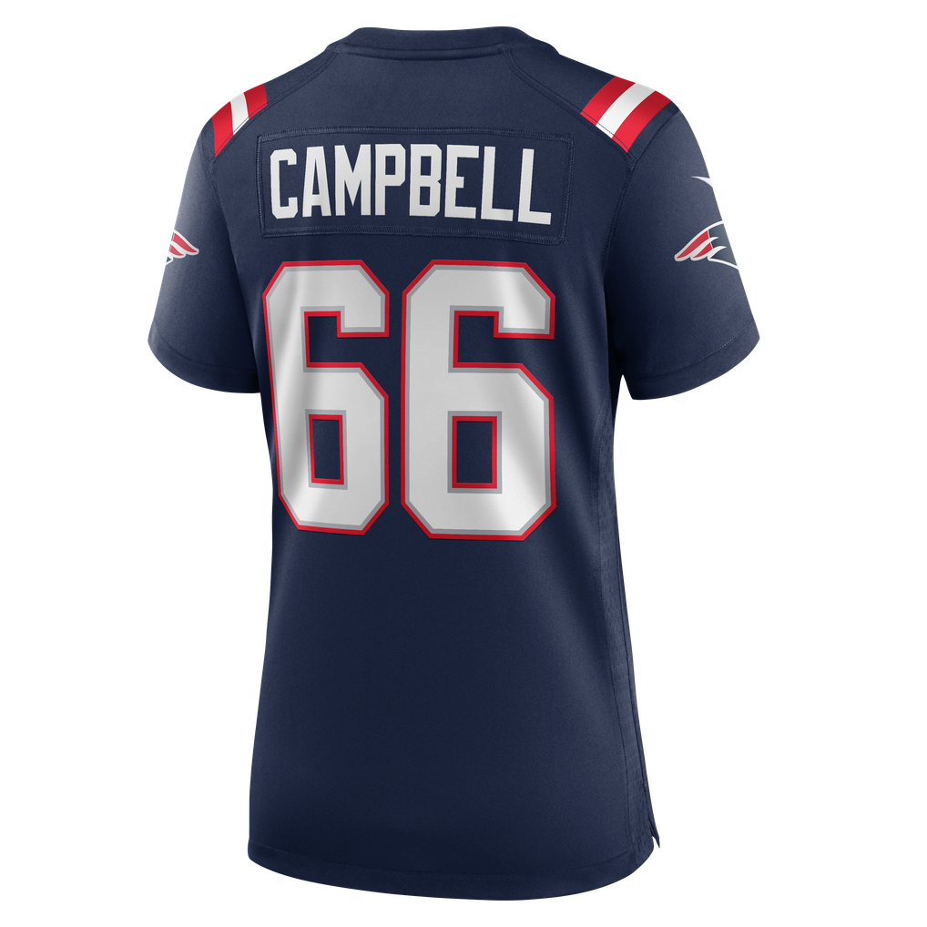 Women's New England Patriots Will Campbell Navy Team Game Jersey