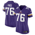 Women's Minnesota Vikings Will Fries Purple Team Game Jersey