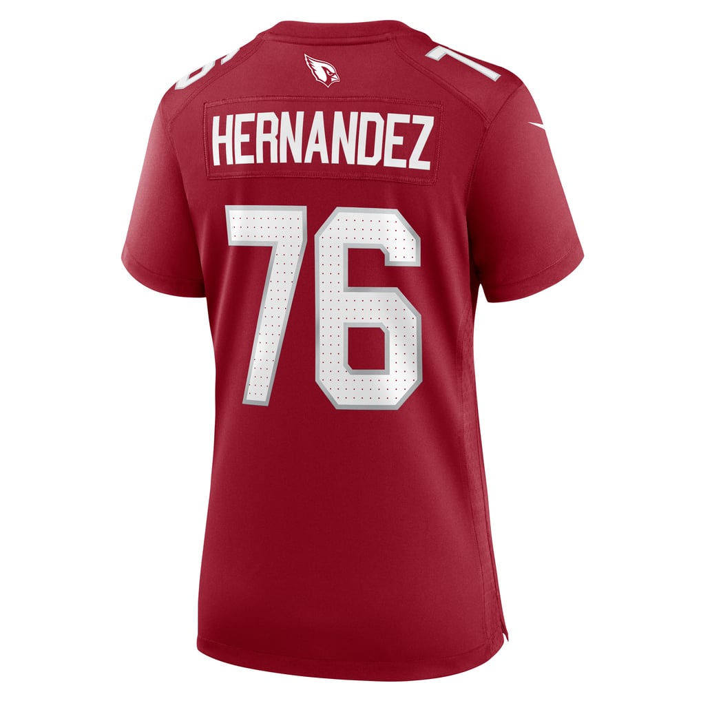 Women's Arizona Cardinals Will Hernandez Cardinal Game Jersey