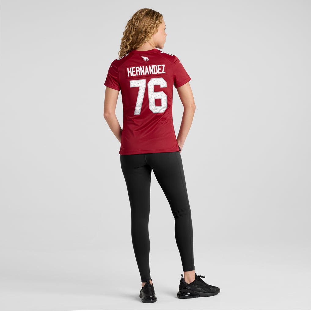 Women's Arizona Cardinals Will Hernandez Cardinal Game Jersey