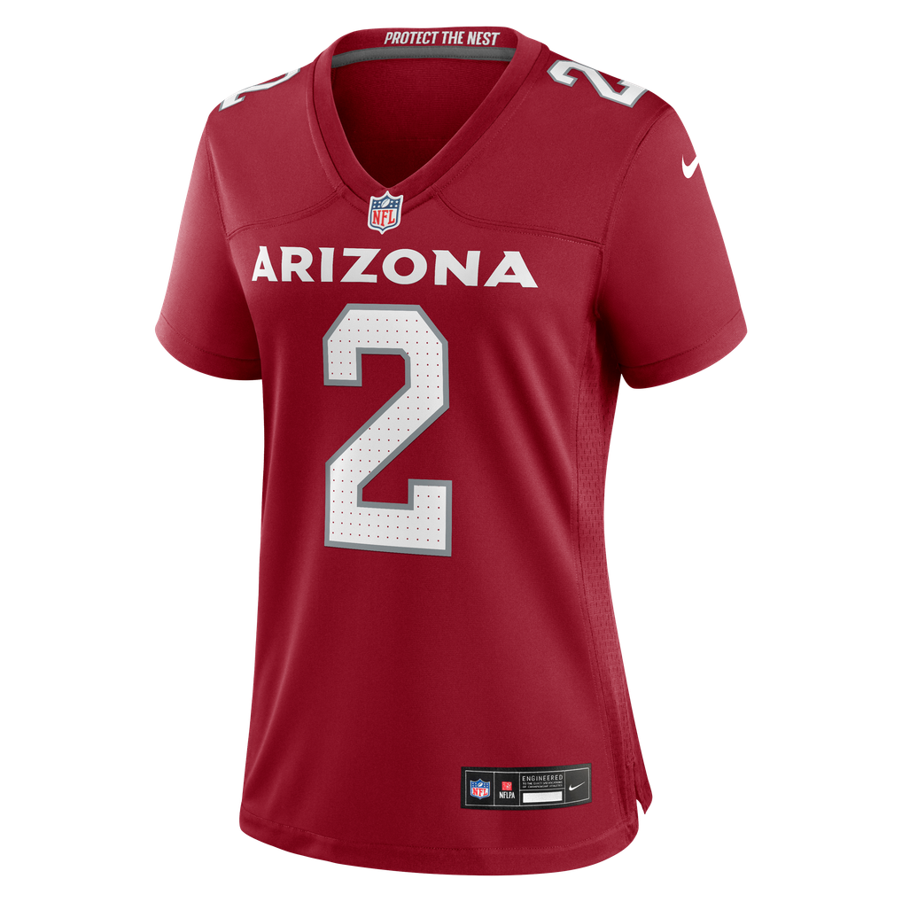 Women's Arizona Cardinals Will Johnson Cardinal Team Game Jersey