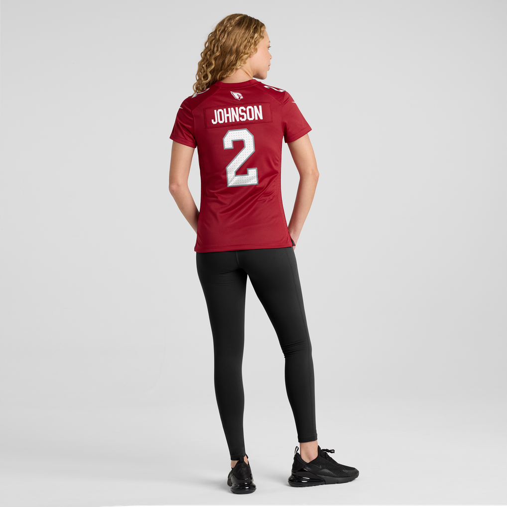 Women's Arizona Cardinals Will Johnson Cardinal Team Game Jersey