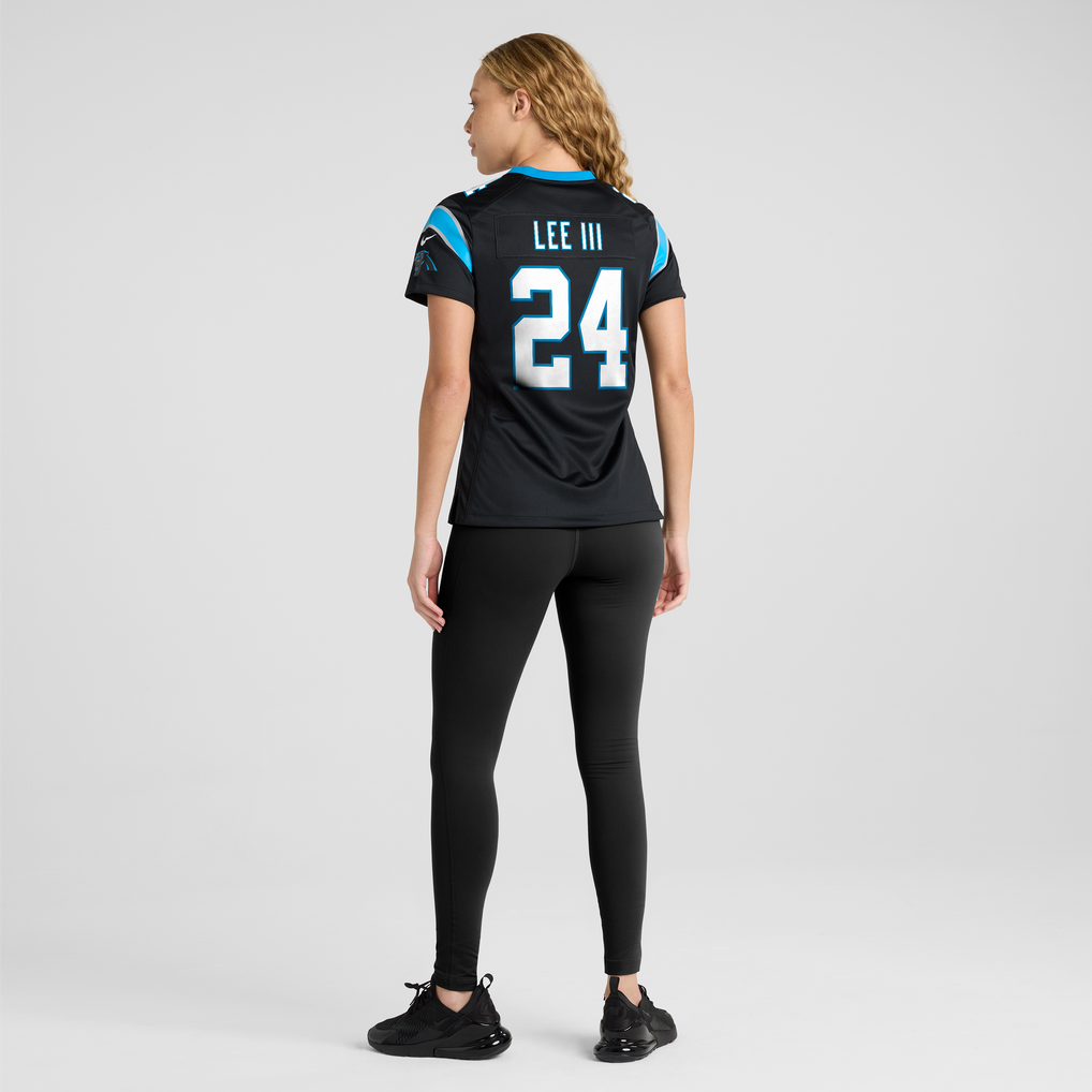 Women's Carolina Panthers Will Lee III Black Team Game Jersey
