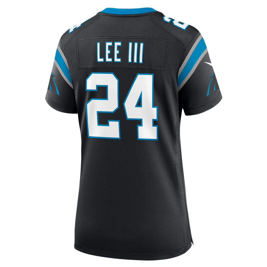 Women's Carolina Panthers Will Lee III Black Team Game Jersey