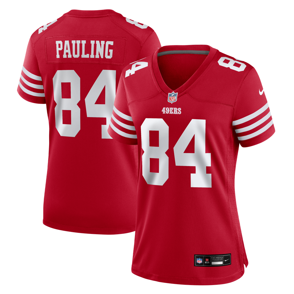 Women's San Francisco 49ers Will Pauling Scarlet Team Game Jersey