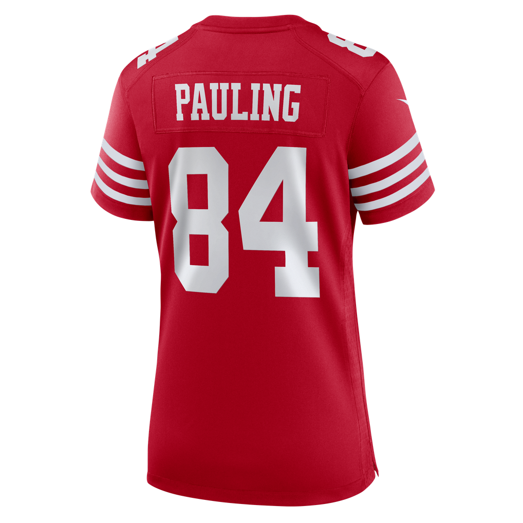 Women's San Francisco 49ers Will Pauling Scarlet Team Game Jersey