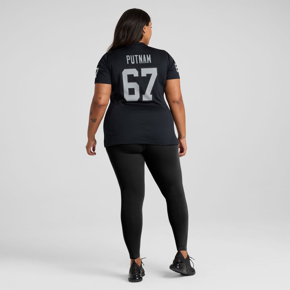 Women's Las Vegas Raiders Will Putnam Black Team Game Jersey