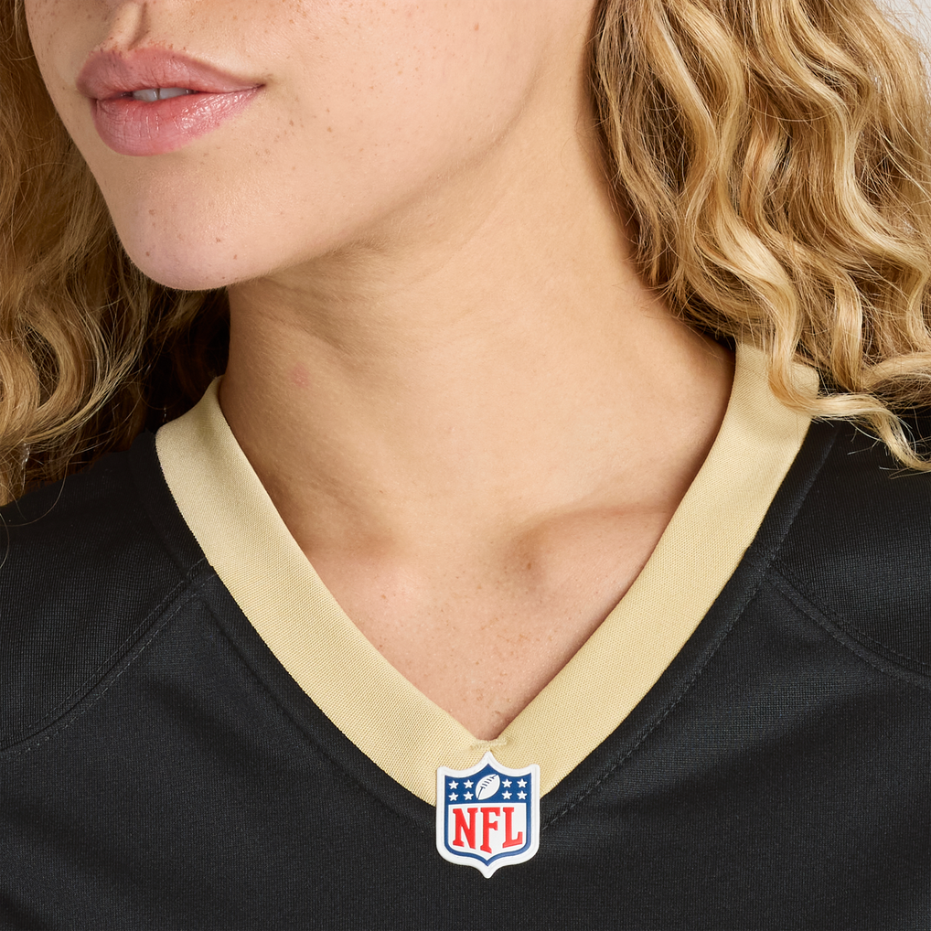 Women's New Orleans Saints William Sherman Black Team Game Jersey