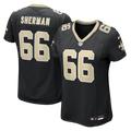 Women's New Orleans Saints William Sherman Black Team Game Jersey