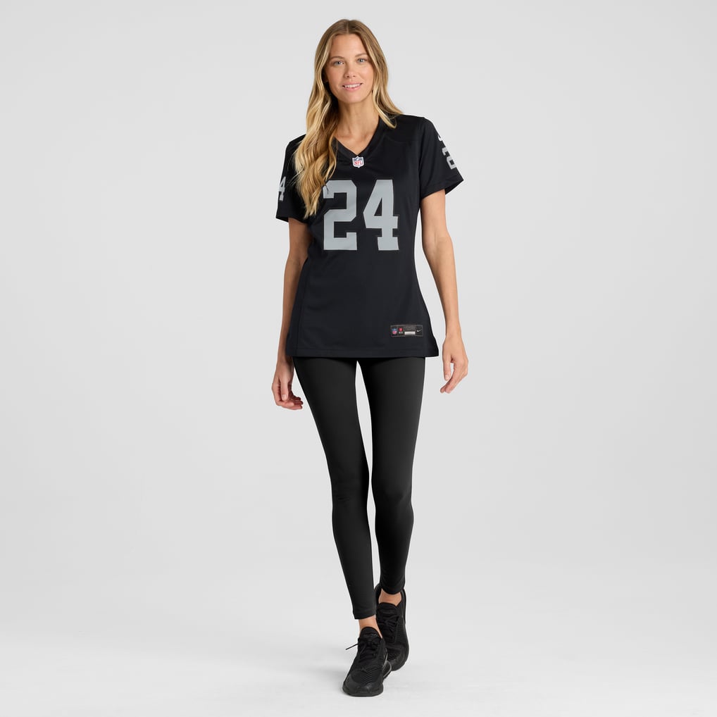 Women's Las Vegas Raiders Willie Brown Black Game Retired Player Jersey