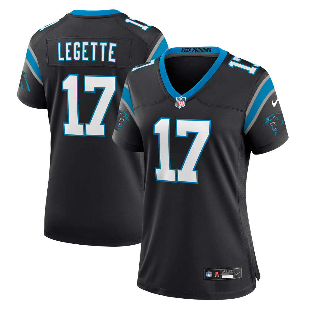 Women's Carolina Panthers Xavier Legette Black Game Jersey