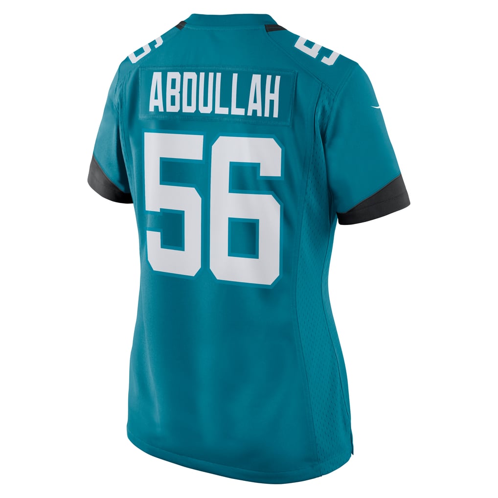 Women's Jacksonville Jaguars Yasir Abdullah Teal Team Game Jersey