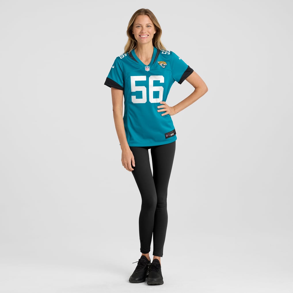 Women's Jacksonville Jaguars Yasir Abdullah Teal Team Game Jersey
