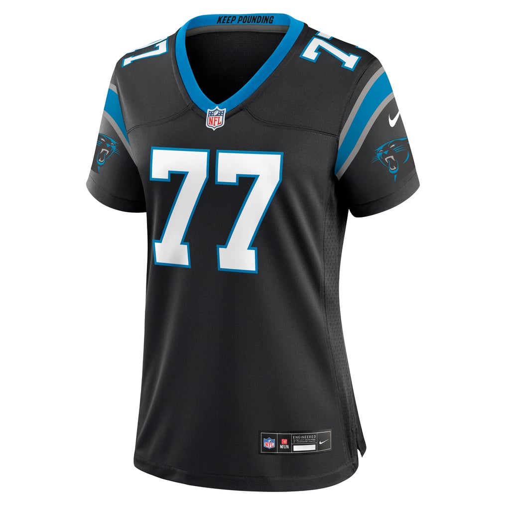 Women's Carolina Panthers Yosh Nijman Black Game Jersey