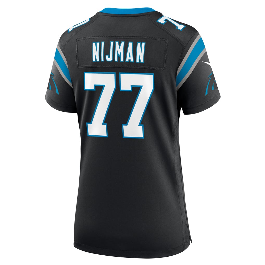 Women's Carolina Panthers Yosh Nijman Black Game Jersey