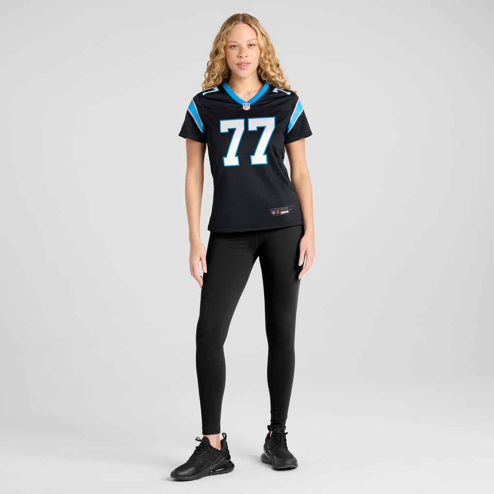 Women's Carolina Panthers Yosh Nijman Black Game Jersey