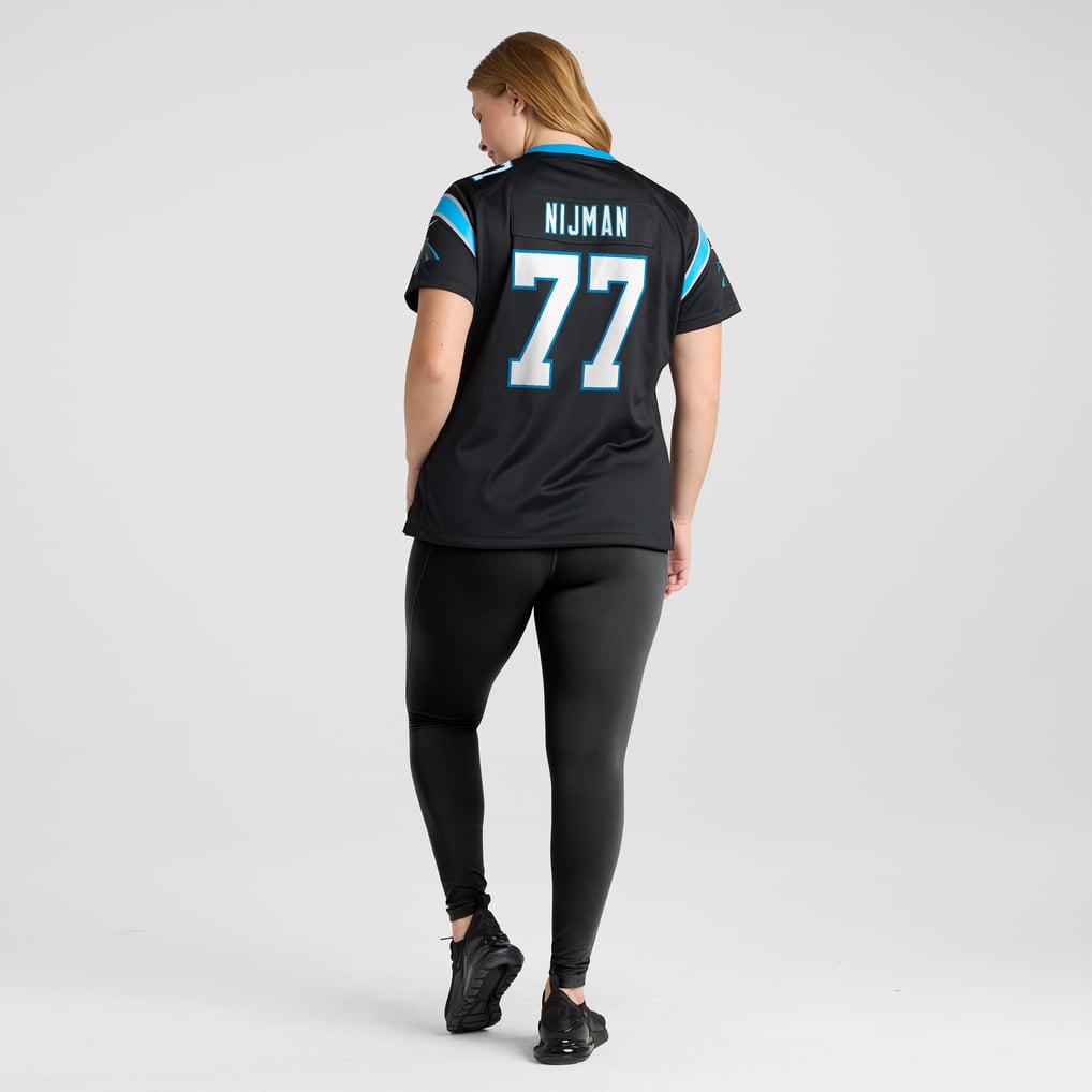 Women's Carolina Panthers Yosh Nijman Black Game Jersey