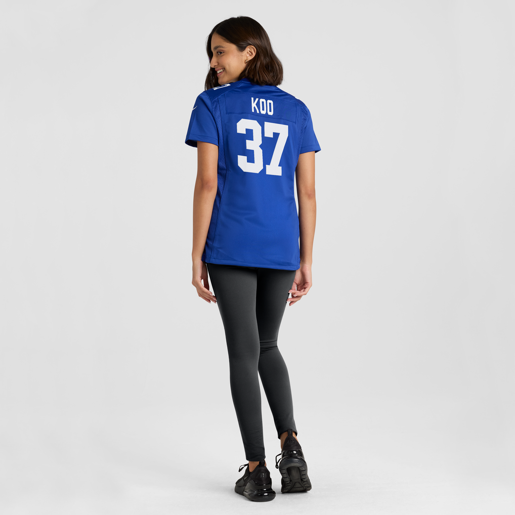 Women's New York Giants Younghoe Koo Royal Team Game Jersey
