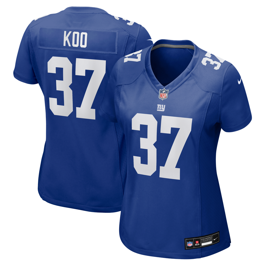 Women's New York Giants Younghoe Koo Royal Team Game Jersey