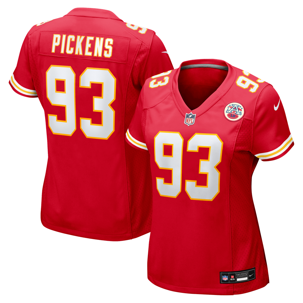 Women's Kansas City Chiefs Zacch Pickens Red Team Game Jersey