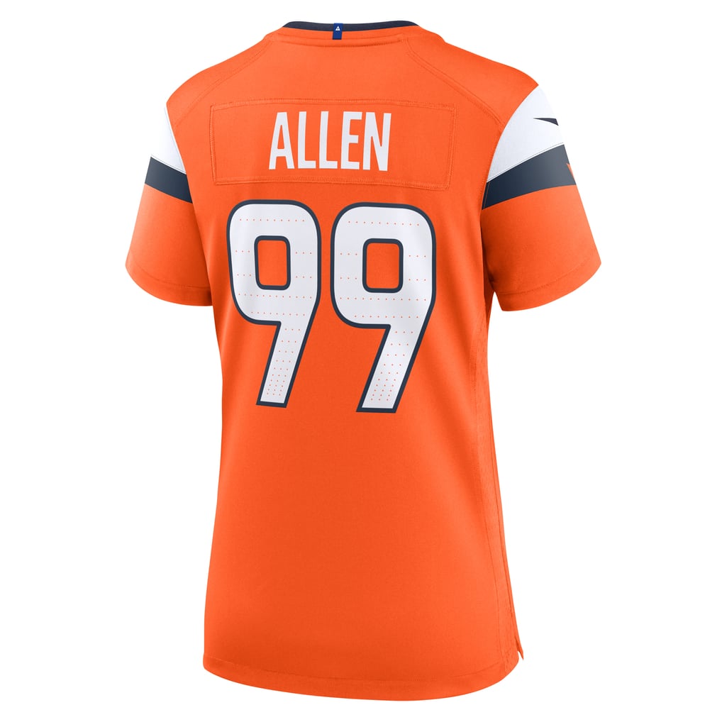 Women's Denver Broncos Zach Allen Orange Team Game Jersey