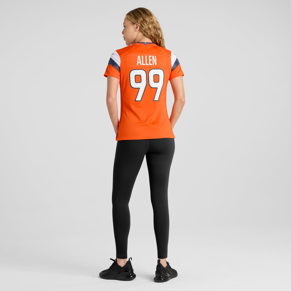 Women's Denver Broncos Zach Allen Orange Team Game Jersey