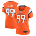 Women's Denver Broncos Zach Allen Orange Team Game Jersey