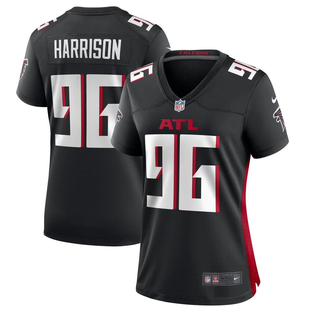 Women's Atlanta Falcons Zach Harrison Black Team Game Jersey