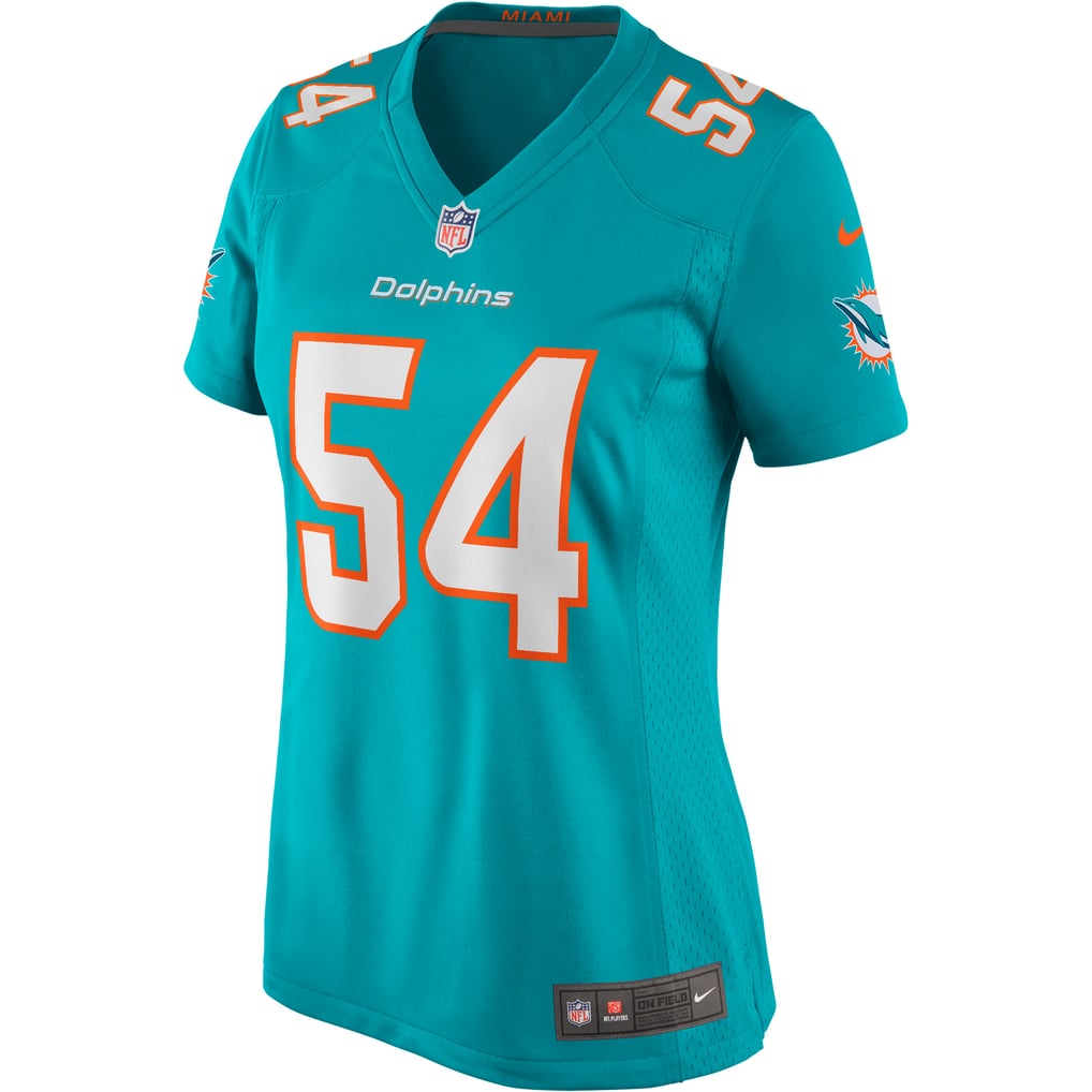 Women's Miami Dolphins Zach Thomas Aqua Game Retired Player Jersey