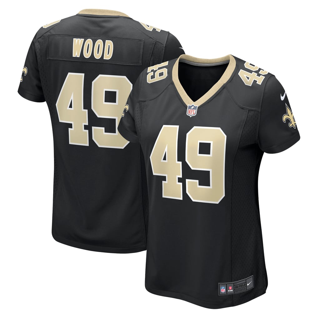 Women's New Orleans Saints Zach Wood Black Game Jersey