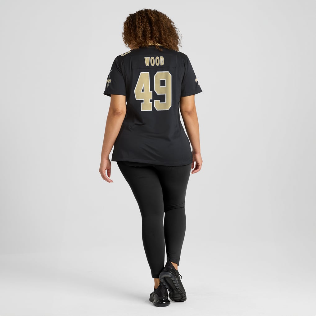 Women's New Orleans Saints Zach Wood Black Game Jersey