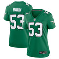 Women's Philadelphia Eagles Zack Baun Kelly Green Alternate Game Jersey