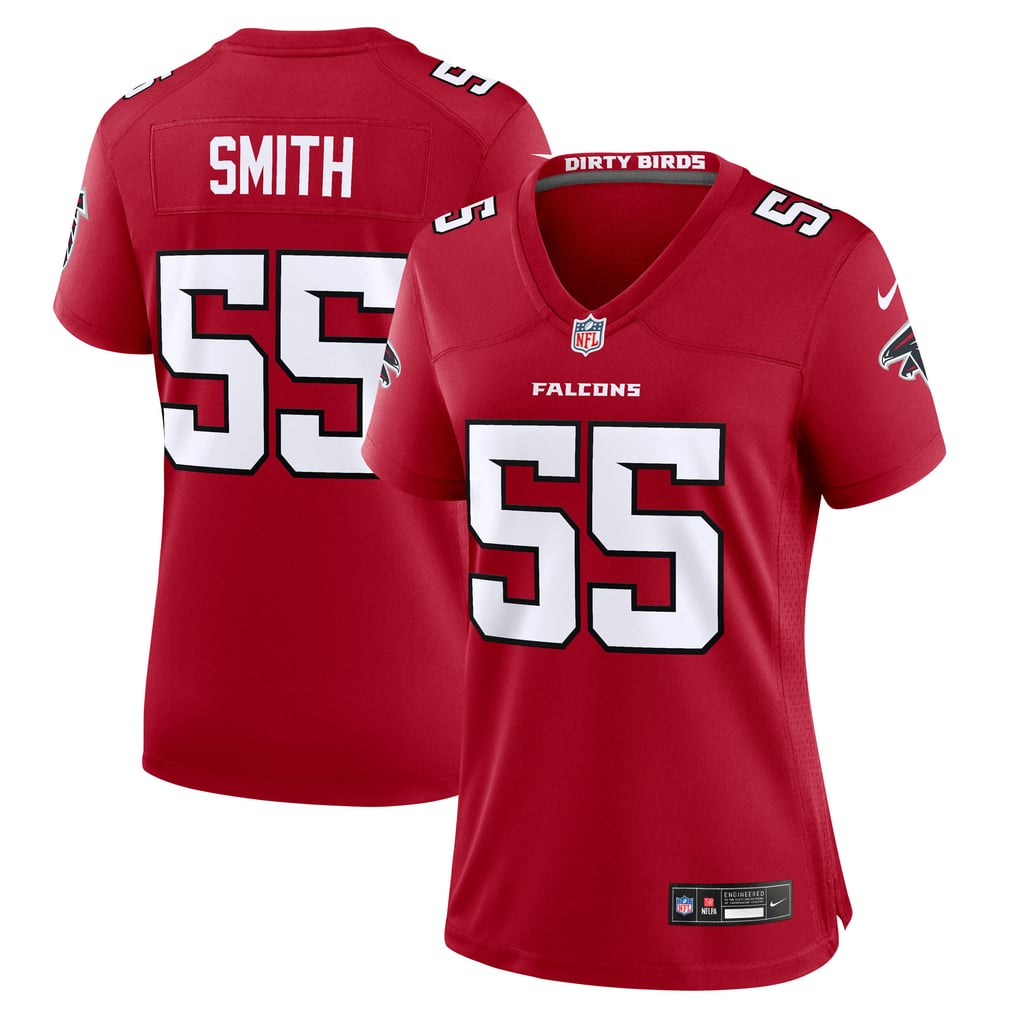 Women's Atlanta Falcons Za'Darius Smith Red Team Game Jersey