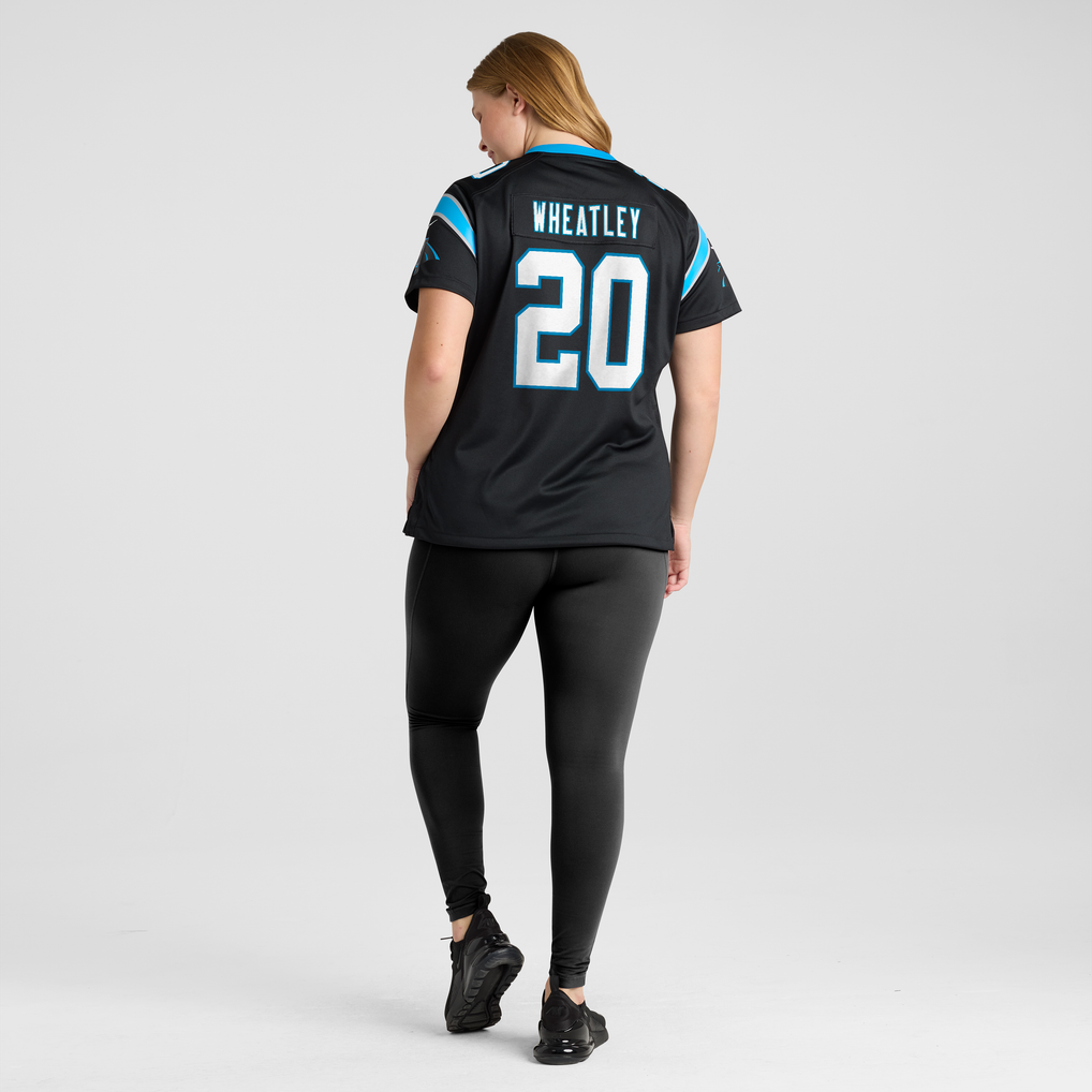 Women's Carolina Panthers Zakee Wheatley Black Team Game Jersey
