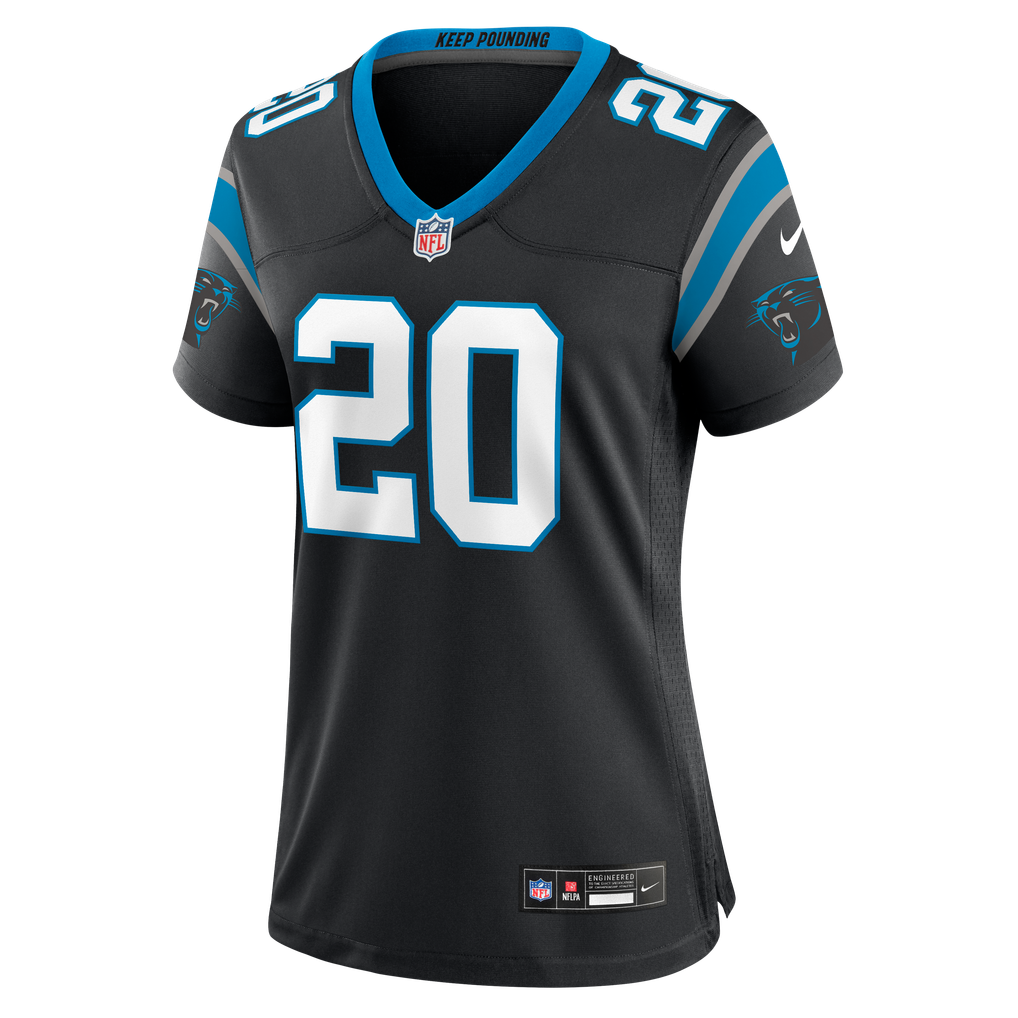 Women's Carolina Panthers Zakee Wheatley Black Team Game Jersey