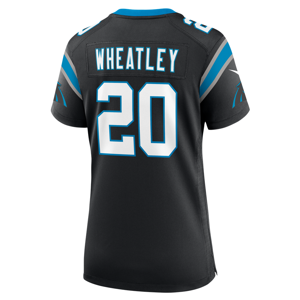 Women's Carolina Panthers Zakee Wheatley Black Team Game Jersey
