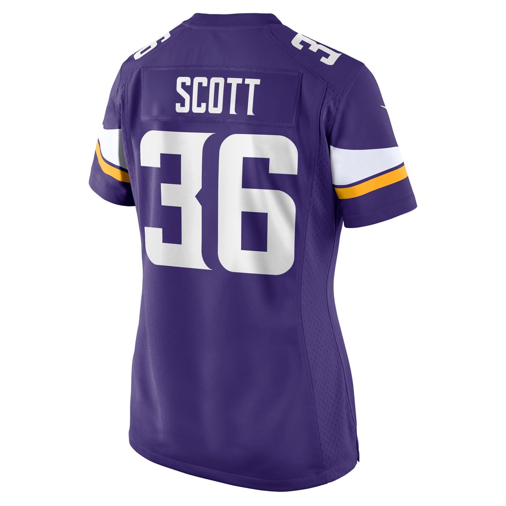 Women's Minnesota Vikings Zavier Scott Purple Team Game Jersey