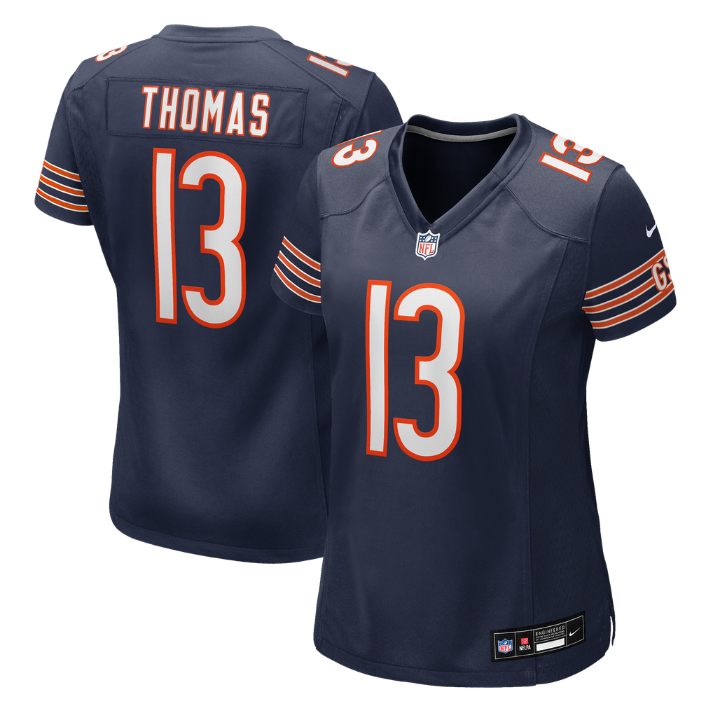 Women's Chicago Bears Zavion Thomas Navy Team Game Jersey