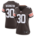 Women's Cleveland Browns Zion Washington Brown Team Game Jersey