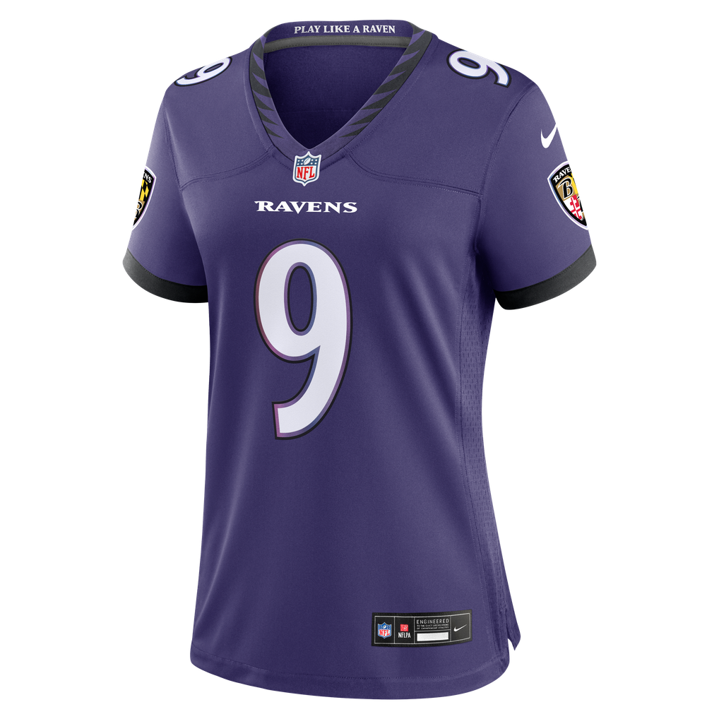 Women's Baltimore Ravens Zion Young Purple Team Game Jersey