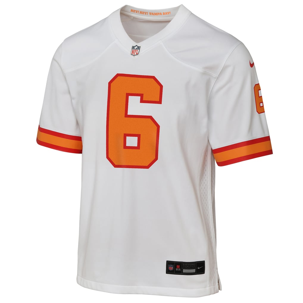 Youth '76 Tampa Bay Buccaneers Baker Mayfield White Game Jersey