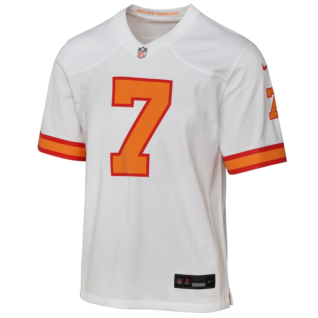 Youth '76 Tampa Bay Buccaneers Bucky Irving White Game Jersey