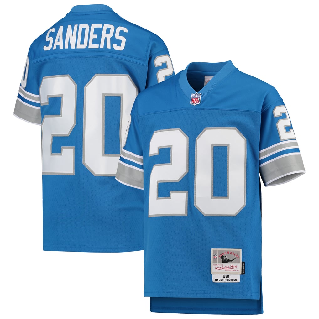 Youth Detroit Lions Barry Sanders Blue 1996 Legacy Retired Player Jersey
