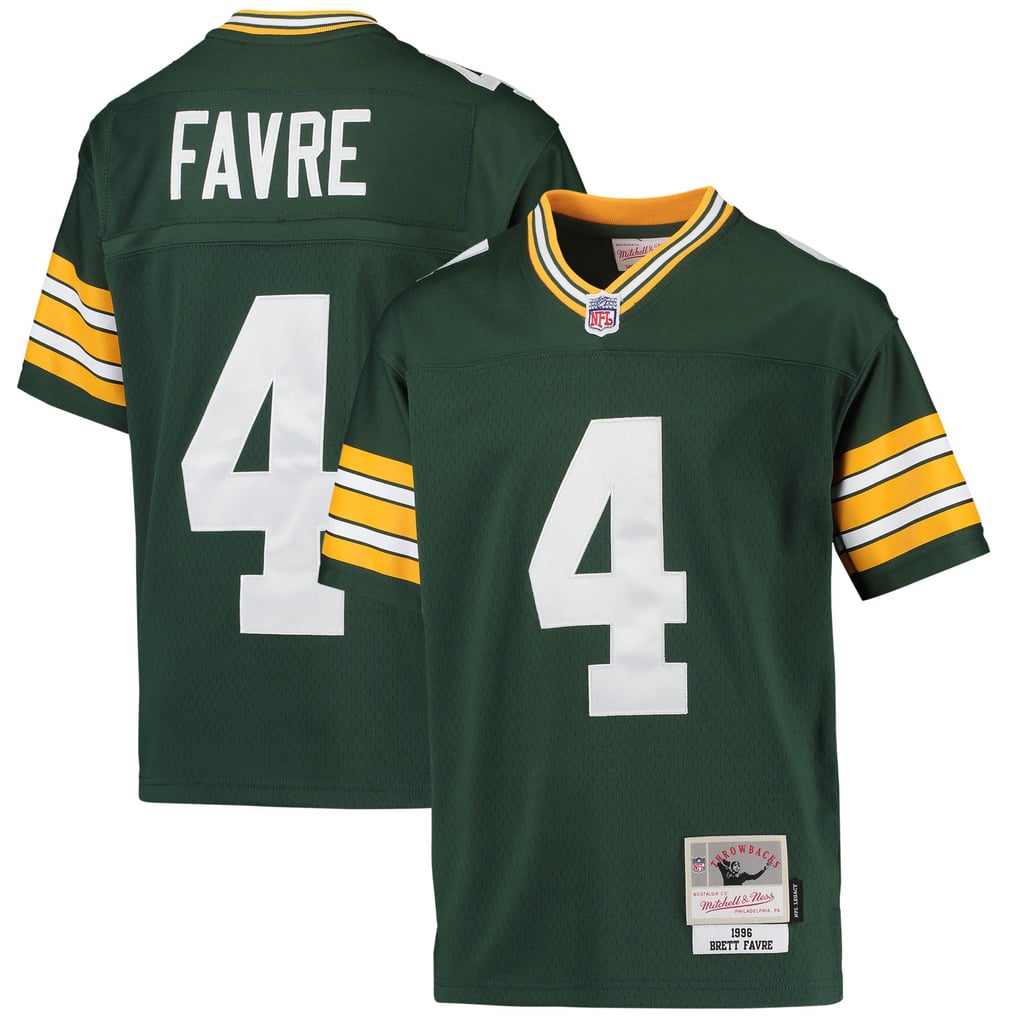 Youth Green Bay Packers Brett Favre Green 1996 Retired Player Legacy Jersey