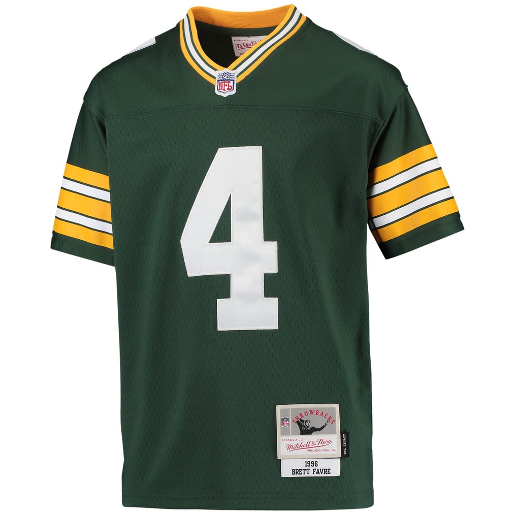 Youth Green Bay Packers Brett Favre Green 1996 Retired Player Legacy Jersey