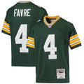 Youth Green Bay Packers Brett Favre Green 1996 Retired Player Legacy Jersey