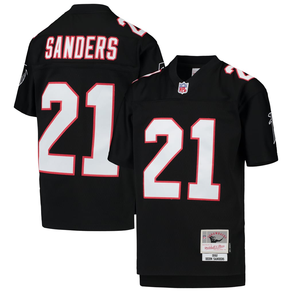 Youth Atlanta Falcons Deion Sanders Black 1992 Legacy Retired Player Jersey