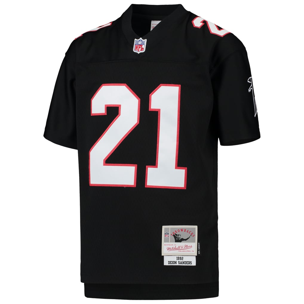 Youth Atlanta Falcons Deion Sanders Black 1992 Legacy Retired Player Jersey