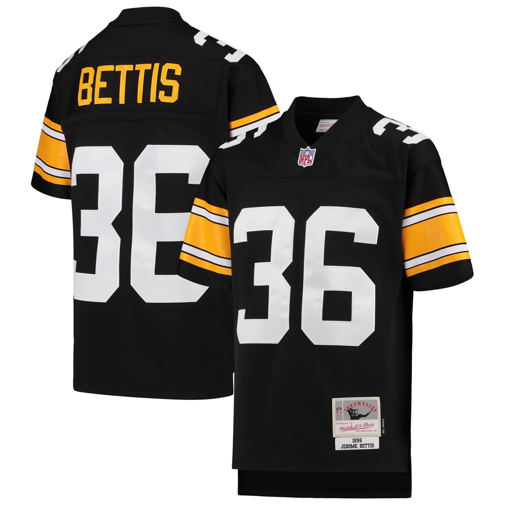Youth Pittsburgh Steelers Jerome Bettis Black 1996 Legacy Retired Player Jersey